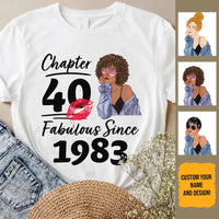 (Custom Age & Year) Turning 40 Birthday Gift 40th Birthday Gifts Custom 1983 Personalized 40th Birthday Shirts For Her Hoodie Dreameris