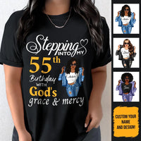 (Custom Age & Year) Chapter 55 Turning 55 Birthday Gift 55th Birthday Gifts Custom 1968 Personalized 55th Birthday Shirts For Her Hoodie Dreameris