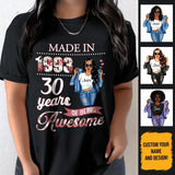 (Custom Age & Year) Chapter 30 Turning 30 Birthday Gift 30th Birthday Gifts Custom 1993 Personalized 30th Birthday Shirts For Her Hoodie Dreameris