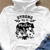 Mama Bear Gift For Mom Custom Kid's Name Personalized Mother's Day Shirt Long Sleeve Hoodie