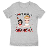 (Up to 12 Kids) Dolls Chibi Gift For Mom Grandma Nana Gigi Custom Name Personalized Mother's Day Shirt Long Sleeve Hoodie