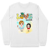 (Up to 6 Kids) Dolls Chibi Summer Grandma Life Gift For Mom Grandma Nana Gigi Custom Name Personalized Mother's Day Shirt Long Sleeve Hoodie