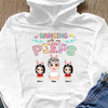 (Up to 8 Kids) Bunny Easter Gift For Mom Grandma Nana Gigi Custom Title & Name Personalized Mother's Day Shirt Long Sleeve Hoodie