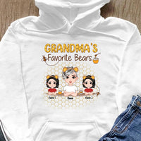 (Up to 8 Kids) Cute Gift For Mom Grandma Nana Gigi Custom Title & Name Personalized Mother's Day Shirt Long Sleeve Hoodie