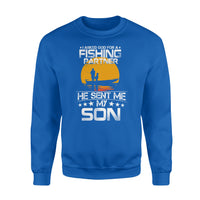 I asked God for a fishing partner he sent me my son - Standard Crew Neck Sweatshirt - Dreameris