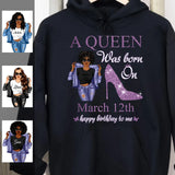 (Custom Date) September Girl Hoodie Sweatshirt Personalized September Birthday Gift For Her Custom Birthday Gift Customized Dreameris