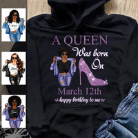 (Custom Date) September Girl Hoodie Sweatshirt Personalized September Birthday Gift For Her Custom Birthday Gift Customized Dreameris