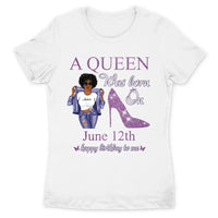 (Custom Birth Date) January Girl Personalized January Birthday Gift For Her Black Queen Custom Birthday Shirt January Girl Hoodie Dreameris