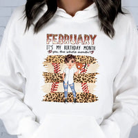 Personalized Custom February Birthday Shirt Baseball Mom Baseball Lovers Gift Sport Mom February Shirts For Women