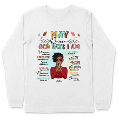 Personalized Custom May Birthday Shirt  I Am A May Queen Queens Are Born In May Born T Shirts May Tshirts For Women