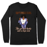 September Girl Mad Hustle Dope Soul Personalized September Birthday Gift For Her Black Queen Custom September Birthday Shirt