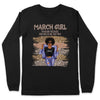 March Girl Blunt Because God Rolled Me Christian Personalized March Birthday Gift For Her Black Queen Custom March Birthday Shirt