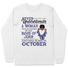 October Girl A Woman Covered In Blood Of Jesus Personalized October Birthday Gift For Her Black Queen Custom October Birthday Shirt