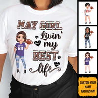 Personalized Custom May Birthday Shirt American Football Mom American Football Lovers Gift Sport Mom May Shirts For Women