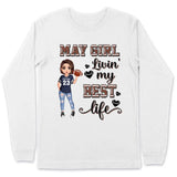 Personalized Custom May Birthday Shirt American Football Mom American Football Lovers Gift Sport Mom May Shirts For Women