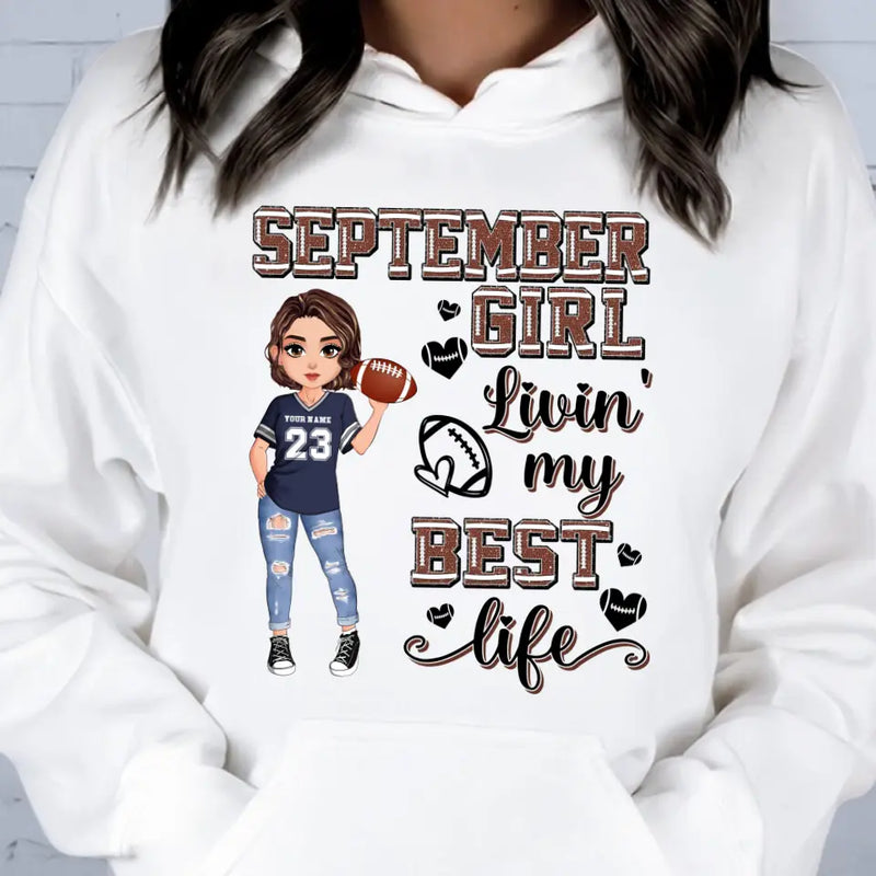 Personalized football best sale mom hoodie