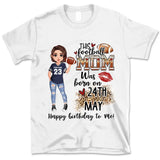 Personalized Custom May Birthday Shirt American Football Mom American Football Lovers Gift Sport Mom May Shirts For Women