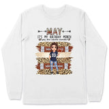 Personalized Custom May Birthday Shirt American Football Mom American Football Lovers Gift Sport Mom May Shirts For Women