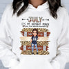 Personalized Custom July Birthday Shirt American Football Mom American Football Lovers Gift Sport Mom July Shirts For Women