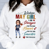 Personalized Custom May Birthday Shirt American Football Mom American Football Lovers Gift Sport Mom May Shirts For Women