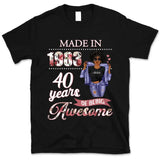 (Custom Age & Year) Chapter 40 Turning 40 Birthday Gift 40th Birthday Gifts Custom 1983 Personalized 40th Birthday Shirts For Her Hoodie Dreameris