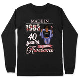 (Custom Age & Year) Chapter 40 Turning 40 Birthday Gift 40th Birthday Gifts Custom 1983 Personalized 40th Birthday Shirts For Her Hoodie Dreameris