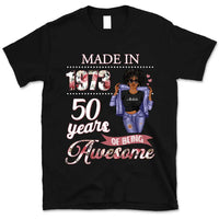 (Custom Age & Year) Chapter 50 Turning 50 Birthday Gift 50th Birthday Gifts Custom 1973 Personalized 50th Birthday Shirts For Her Hoodie Dreameris