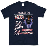 (Custom Age & Year) Chapter 50 Turning 50 Birthday Gift 50th Birthday Gifts Custom 1973 Personalized 50th Birthday Shirts For Her Hoodie Dreameris