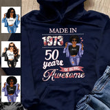 (Custom Age & Year) Chapter 50 Turning 50 Birthday Gift 50th Birthday Gifts Custom 1973 Personalized 50th Birthday Shirts For Her Hoodie Dreameris