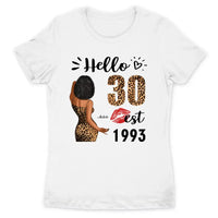 (Custom Age & Year) Turning 30 Birthday Gift 30th Birthday Gifts Custom 1993 Personalized 30th Birthday Shirts For Her Hoodie Dreameris