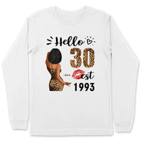 (Custom Age & Year) Turning 30 Birthday Gift 30th Birthday Gifts Custom 1993 Personalized 30th Birthday Shirts For Her Hoodie Dreameris