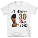 (Custom Age & Year) Turning 30 Birthday Gift 30th Birthday Gifts Custom 1993 Personalized 30th Birthday Shirts For Her Hoodie Dreameris