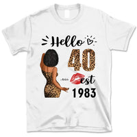 (Custom Age & Year) Turning 40 Birthday Gift 40th Birthday Gifts Custom 1983 Personalized 40th Birthday Shirts For Her Hoodie Dreameris