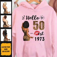 (Custom Age & Year) Turning 50 Birthday Gift 50th Birthday Gifts Custom 1973 Personalized 50th Birthday Shirts For Her Hoodie Dreameris