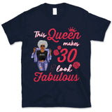 (Custom Age & Year) This Queen Makes 30 Fabulous Turning 30 Birthday Gift 30th Birthday Gifts Custom 1993 Personalized 30th Birthday Shirts For Her Hoodie Dreameris