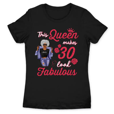 (Custom Age & Year) This Queen Makes 30 Fabulous Turning 30 Birthday Gift 30th Birthday Gifts Custom 1993 Personalized 30th Birthday Shirts For Her Hoodie Dreameris