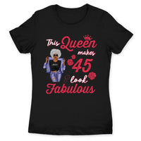 (Custom Age & Year) This Queen Makes 40 Fabulous Turning 40 Birthday Gift 40th Birthday Gifts Custom 1983 Personalized 40th Birthday Shirts For Her Hoodie Dreameris