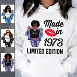 (Custom Age & Year) Turning 50 Birthday Gift 50th Birthday Gifts Custom 1973 Personalized 50th Birthday Shirts For Her Hoodie Dreameris