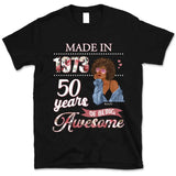 (Custom Age & Year) Fabulous Turning 50 Birthday Gift 50th Birthday Gifts Custom 1973 Personalized 50th Birthday Shirts For Her Hoodie Dreameris