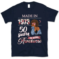 (Custom Age & Year) Fabulous Turning 50 Birthday Gift 50th Birthday Gifts Custom 1973 Personalized 50th Birthday Shirts For Her Hoodie Dreameris