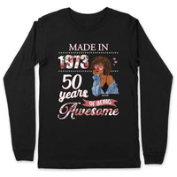 (Custom Age & Year) Fabulous Turning 50 Birthday Gift 50th Birthday Gifts Custom 1973 Personalized 50th Birthday Shirts For Her Hoodie Dreameris