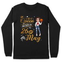 Personalized Custom May Birthday Shirt Basketball Mom Basketball Lovers Gift Sport Mom May Shirts For Women