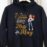 Personalized Custom May Birthday Shirt Basketball Mom Basketball Lovers Gift Sport Mom May Shirts For Women