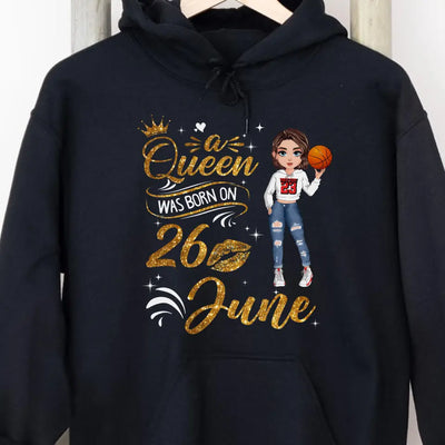 Personalized Custom June Birthday Shirt Basketball Mom Basketball Lovers Gift Sport Mom June Shirts For Women