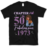 (Custom Age & Year) Fabulous Turning 50 Birthday Gift 50th Birthday Gifts Custom 1973 Personalized 50th Birthday Shirts For Her Hoodie Dreameris