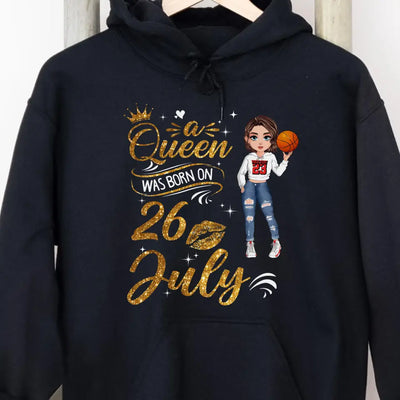 Personalized Custom July Birthday Shirt Basketball Mom Basketball Lovers Gift Sport Mom July Shirts For Women