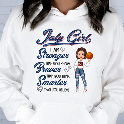 Personalized Custom July Birthday Shirt Basketball Mom Basketball Lovers Gift Sport Mom July Shirts For Women