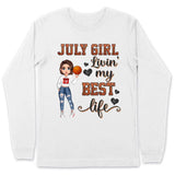 Personalized Custom July Birthday Shirt Basketball Mom Basketball Lovers Gift Sport Mom July Shirts For Women