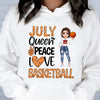 Personalized Custom July Birthday Shirt American Football Mom American Football Lovers Gift Sport Mom July Shirts For Women