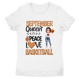 Personalized Custom September Birthday Shirt Basketball Mom Basketball Lovers Gift Sport Mom September Shirts For Women